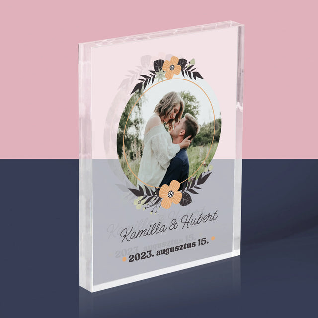 Fotó És Felirat: Szerelmesek - Akrilüveg