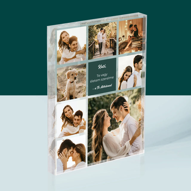 Fotókollázs: Szerelmi Kollázs - Akrilüveg
