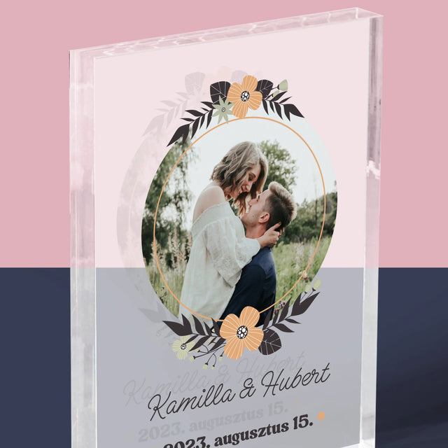 Fotó És Felirat: Szerelmesek - Akrilüveg