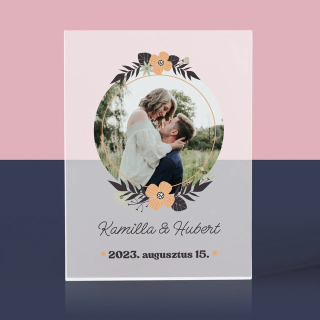 Fotó És Felirat: Szerelmesek - Akrilüveg