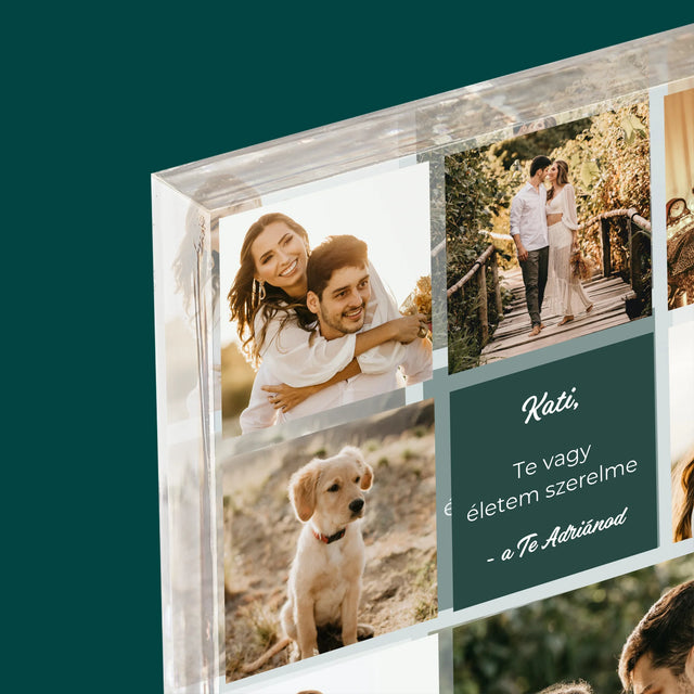 Fotókollázs: Szerelmi Kollázs - Akrilüveg