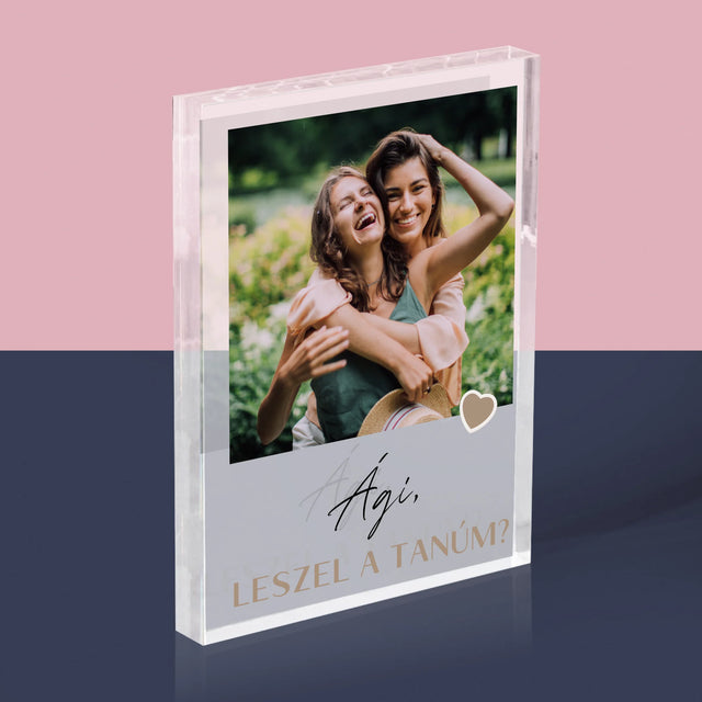 Fotó És Felirat: Légy A Tanúm - Akrilüveg