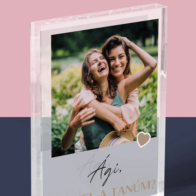 Fotó És Felirat: Légy A Tanúm - Akrilüveg