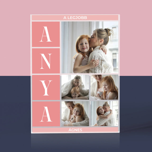 Fotókollázs: A Legjobb Anya Kollázs - Akrilüveg