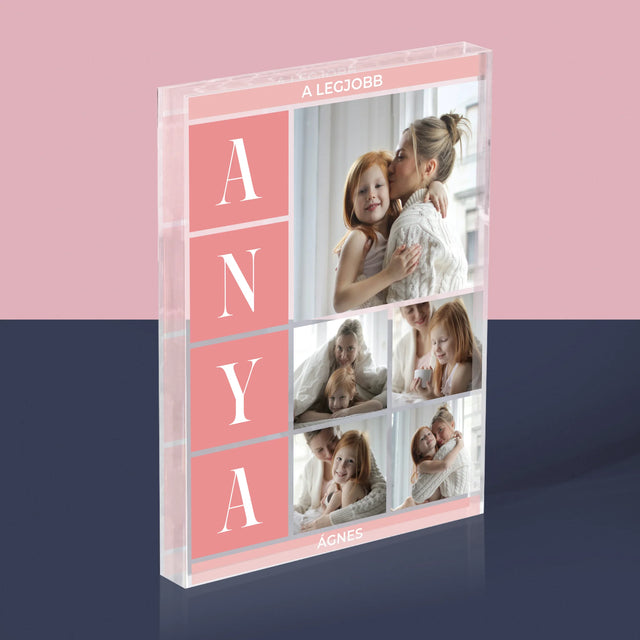 Fotókollázs: A Legjobb Anya Kollázs - Akrilüveg