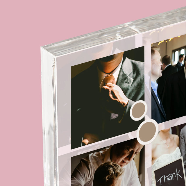 Fotókollázs: Tanúnak Koszönet Kollázs Fotókból - Akrilüveg