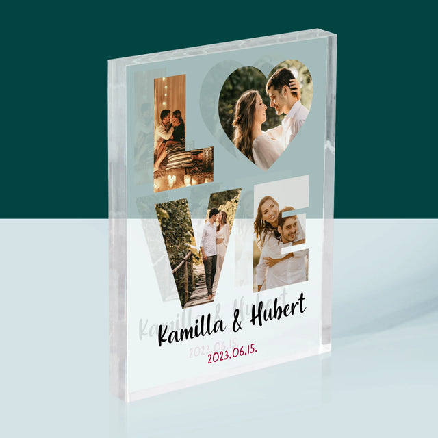 Szó Fotókból: Love A Fényképeidből - Akrilüveg