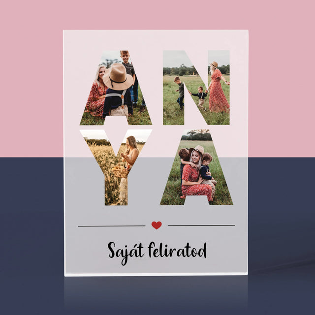 Szó Fotókból: Anya Kollázs A Képeidből - Akrilüveg