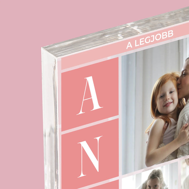 Fotókollázs: A Legjobb Anya Kollázs - Akrilüveg