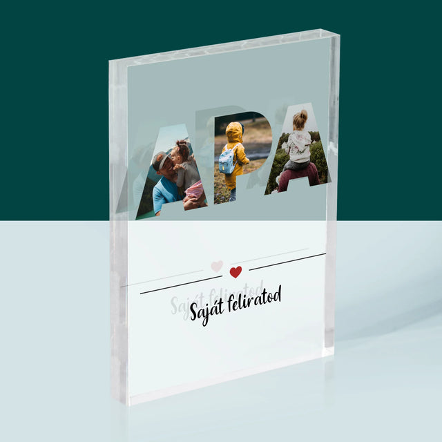 Szó Fotókból: Apa A Fényképeidből - Akrilüveg