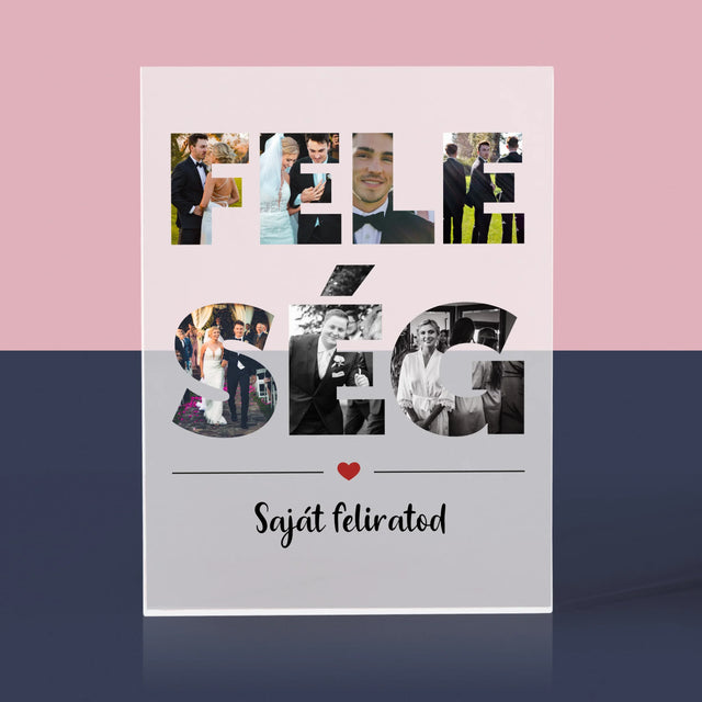 Szó Fotókból: Feleség Fotókból - Akrilüveg