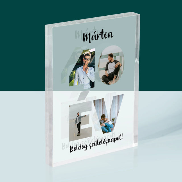 Szó Fotókból: 40 Év A Képeidből - Akrilüveg