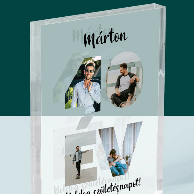 Szó Fotókból: 40 Év A Képeidből - Akrilüveg