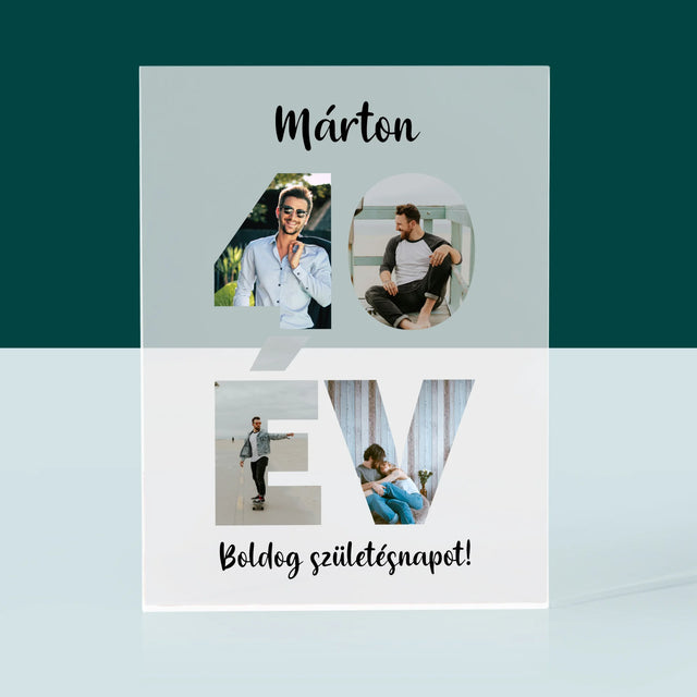 Szó Fotókból: 40 Év A Képeidből - Akrilüveg