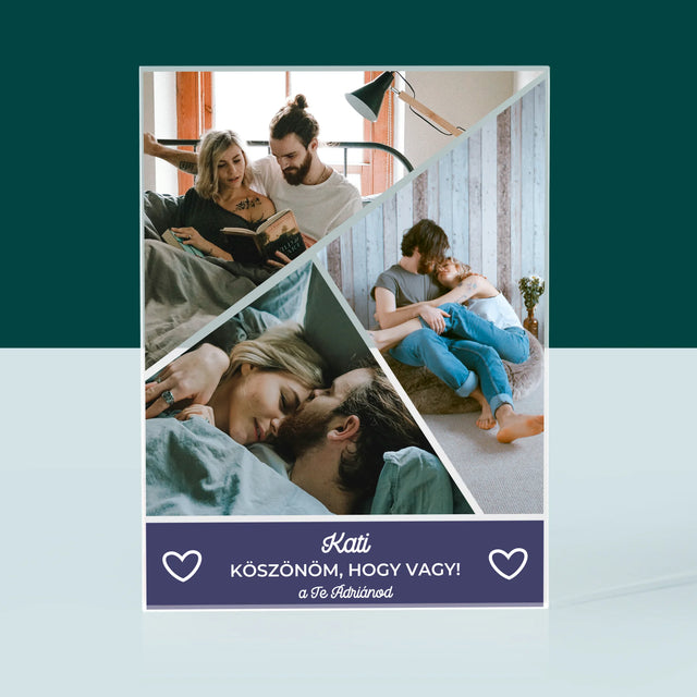 Fotókollázs: Köszönöm, Hogy Vagy - Akrilüveg