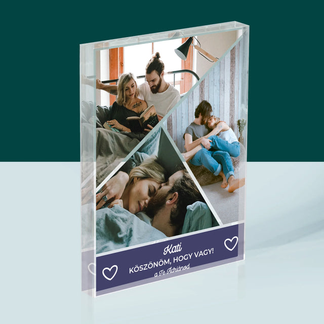 Fotókollázs: Köszönöm, Hogy Vagy - Akrilüveg