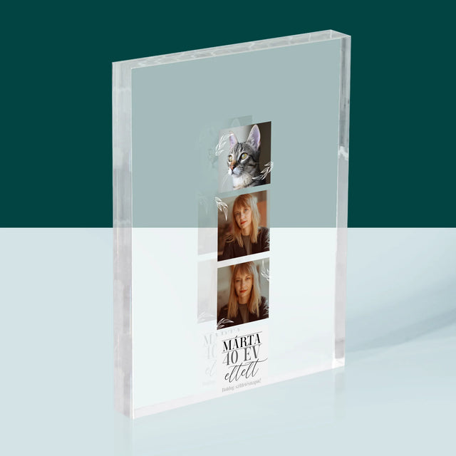 Fotókollázs: Elmúlt 40 Év - Akrilüveg