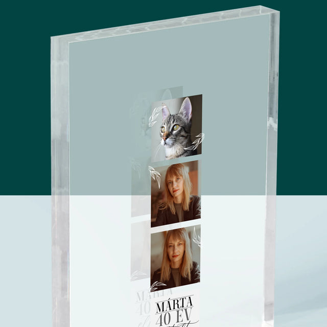Fotókollázs: Elmúlt 40 Év - Akrilüveg