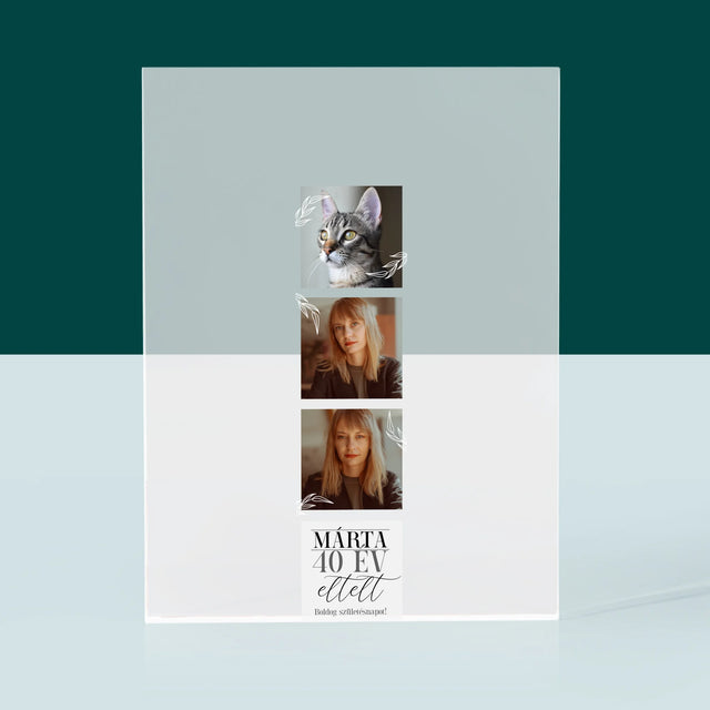 Fotókollázs: Elmúlt 40 Év - Akrilüveg