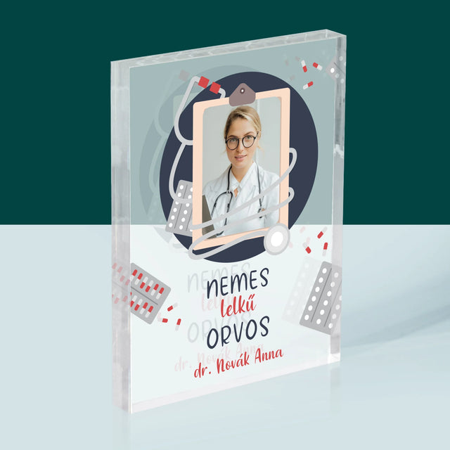 Fotó És Felirat: Nemes Lelkű Orvos - Akrilüveg
