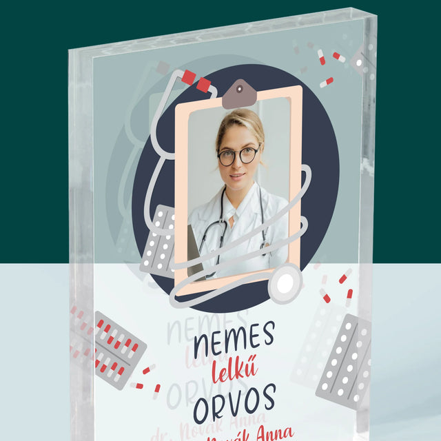 Fotó És Felirat: Nemes Lelkű Orvos - Akrilüveg