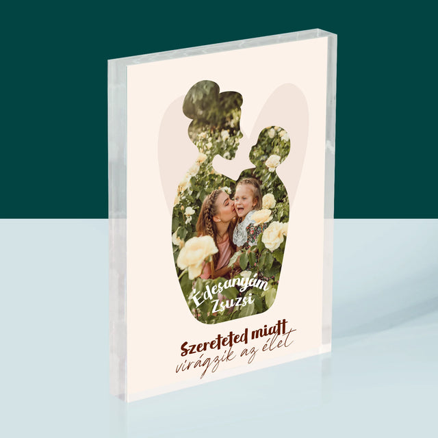 Alakzat Fotókból: Szereteted Miatt - Akrilüveg