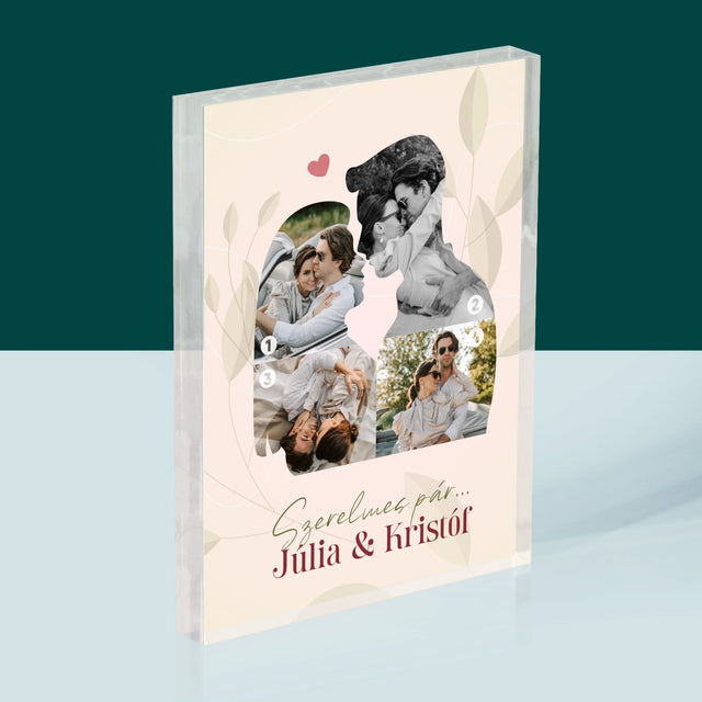 Alakzat Fotókból: Szerelmes Pár - Akrilüveg