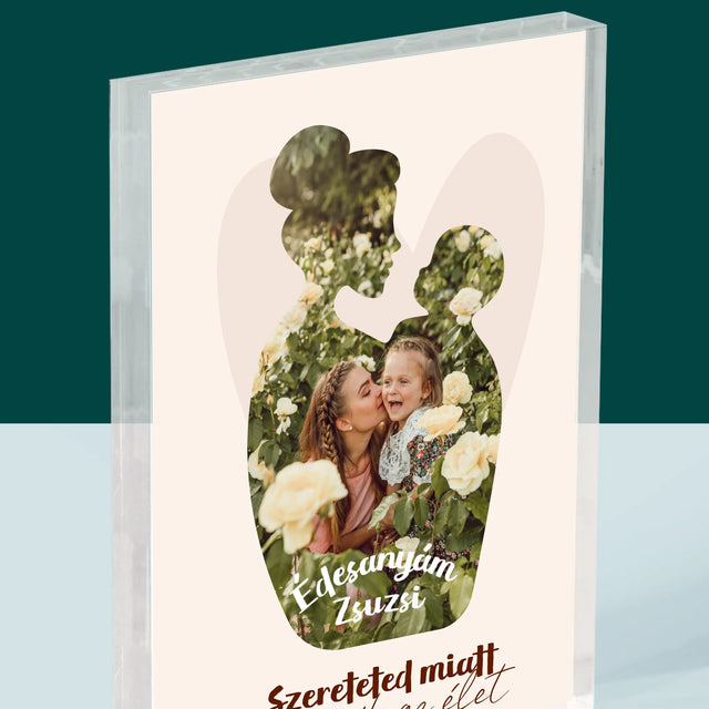 Alakzat Fotókból: Szereteted Miatt - Akrilüveg