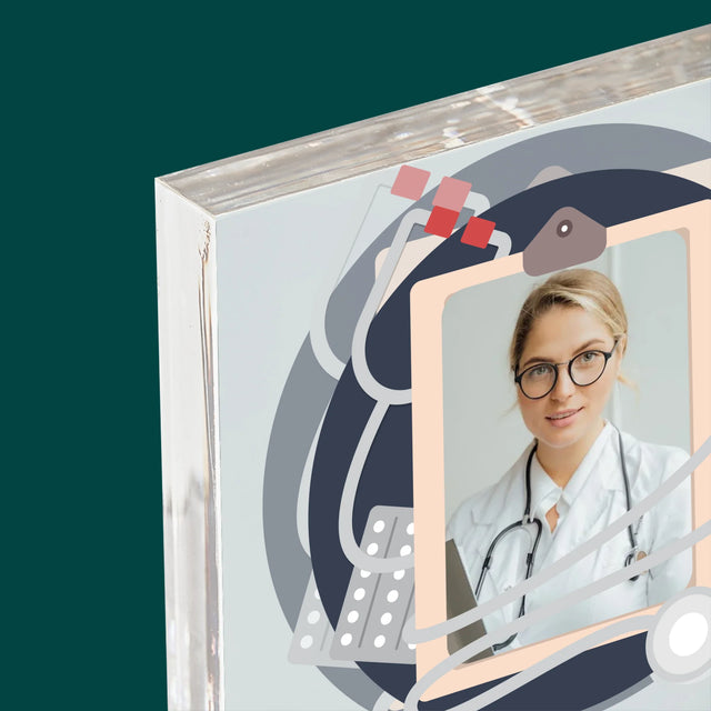 Fotó És Felirat: Nemes Lelkű Orvos - Akrilüveg