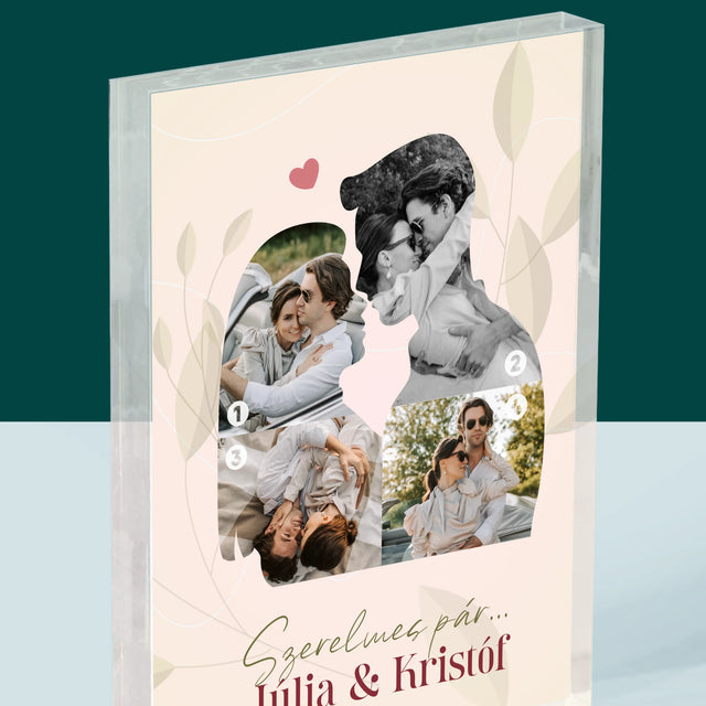 Alakzat Fotókból: Szerelmes Pár - Akrilüveg