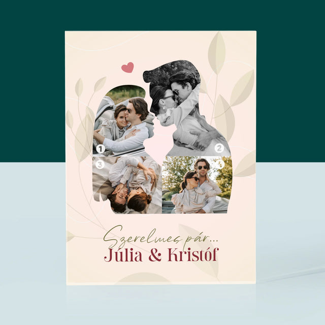 Alakzat Fotókból: Szerelmes Pár - Akrilüveg