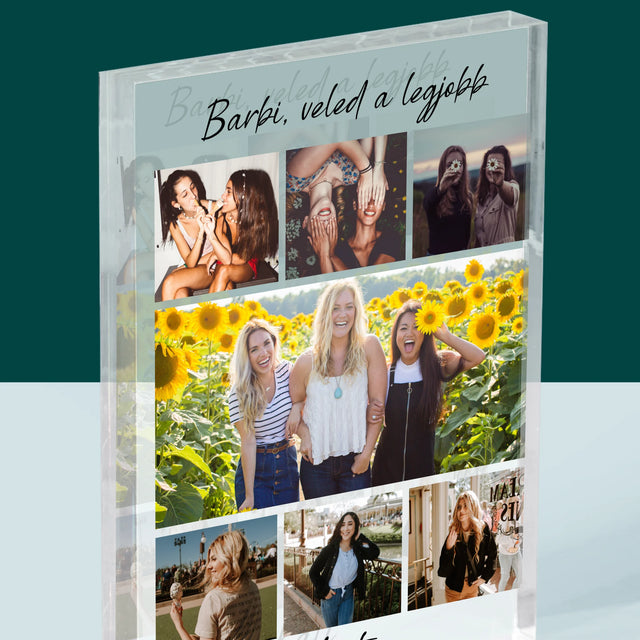 Fotókollázs: Legjobb Barinő - Akrilüveg