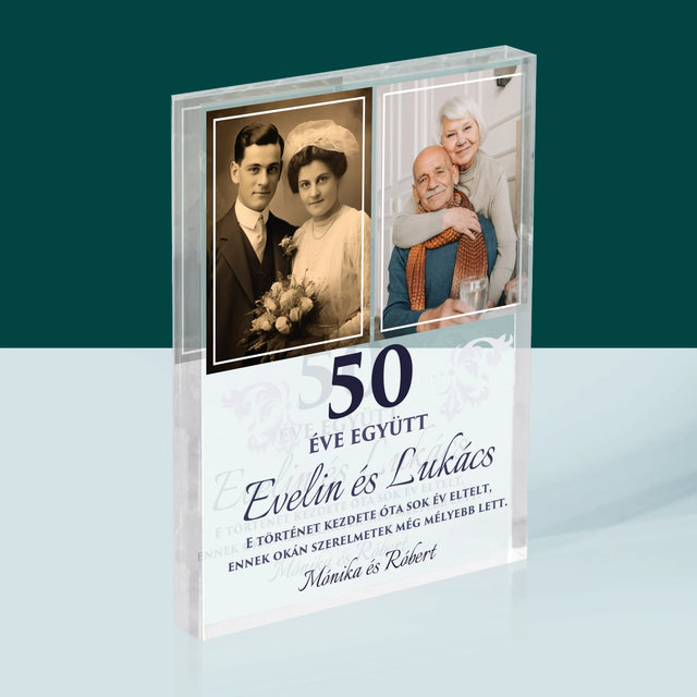 Fotókollázs: Évek Óta Együtt - Akrilüveg