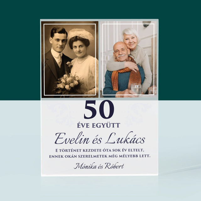 Fotókollázs: Évek Óta Együtt - Akrilüveg