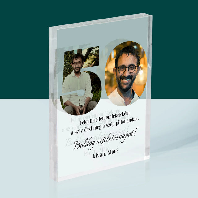 Szó Fotókból: 50 Szülinap - Akrilüveg