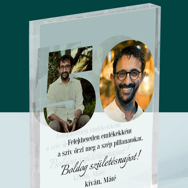 Szó Fotókból: 50 Szülinap - Akrilüveg