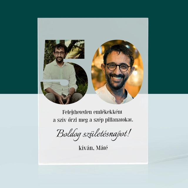Szó Fotókból: 50 Szülinap - Akrilüveg