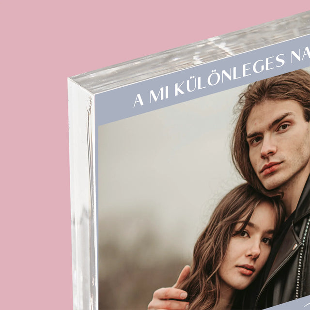 Fotó És Felirat: A Mi Különleges Napunk - Akrilüveg