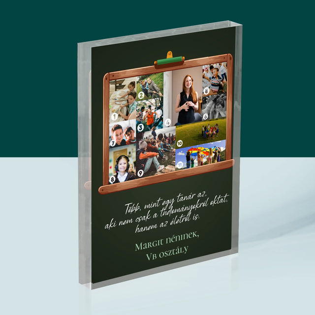 Alakzat Fotókból: Több, Mint Egy Tanár - Akrilüveg