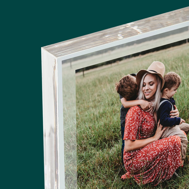 Fotó És Felirat: Szeretünk Anyu - Akrilüveg