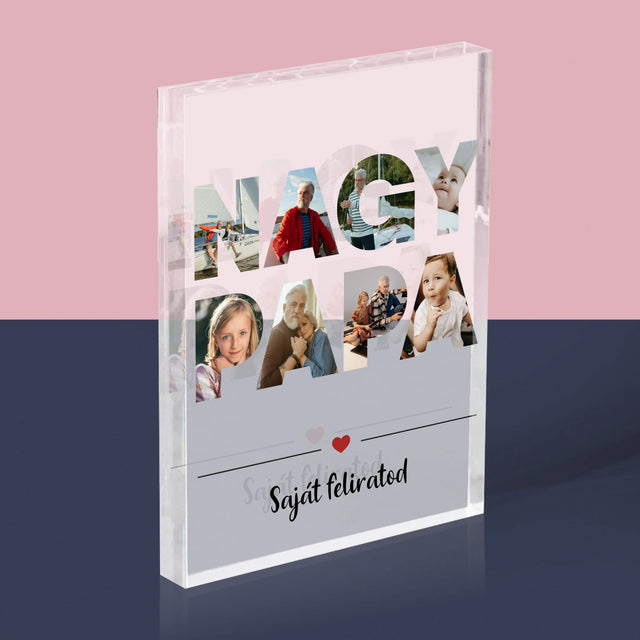 Szó Fotókból: Nagypapa A Képeidből - Akrilüveg