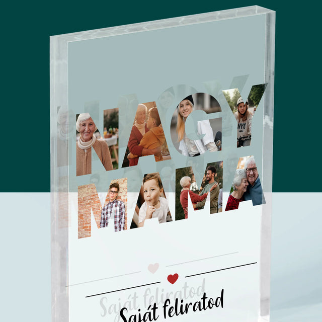 Szó Fotókból: Nagymama A Képeidből - Akrilüveg