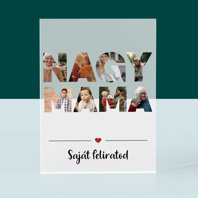 Szó Fotókból: Nagymama A Képeidből - Akrilüveg