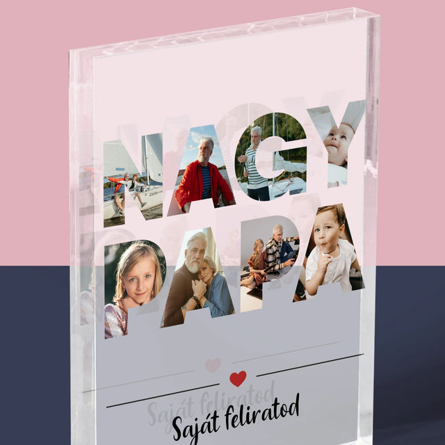 Szó Fotókból: Nagypapa A Képeidből - Akrilüveg