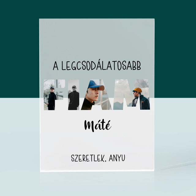 Szó Fotókból: Fiú A Képeidből - Akrilüveg