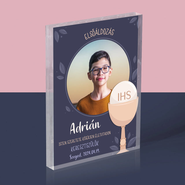 Fotó És Felirat: Elsőáldozási Ünnep - Akrilüveg