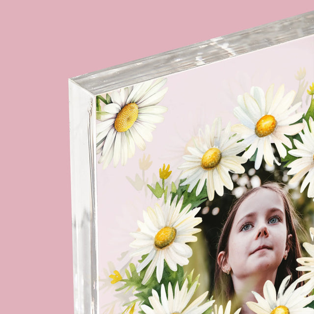 Fotó És Felirat: Elsőáldozási Emlék, Százszorszép - Akrilüveg