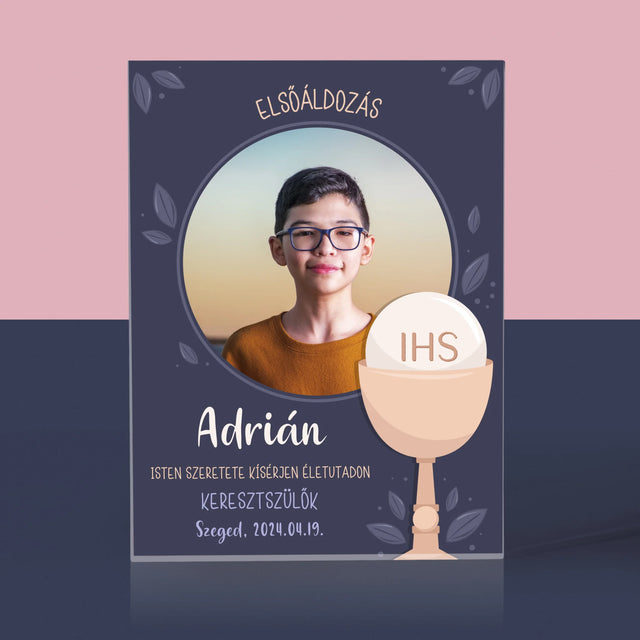 Fotó És Felirat: Elsőáldozási Ünnep - Akrilüveg