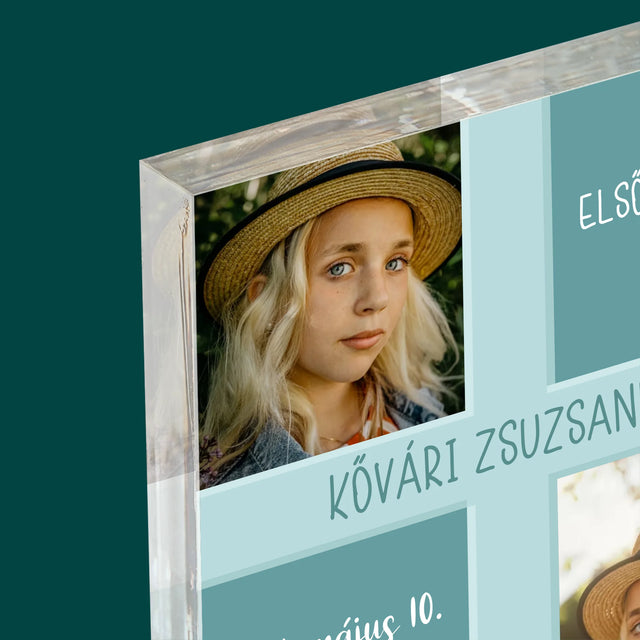 Fotókollázs: Elsőáldozás - Akrilüveg