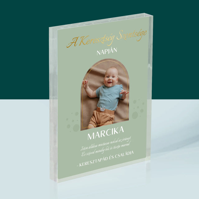 Fotó És Felirat: A Keresztség Szentsége - Akrilüveg